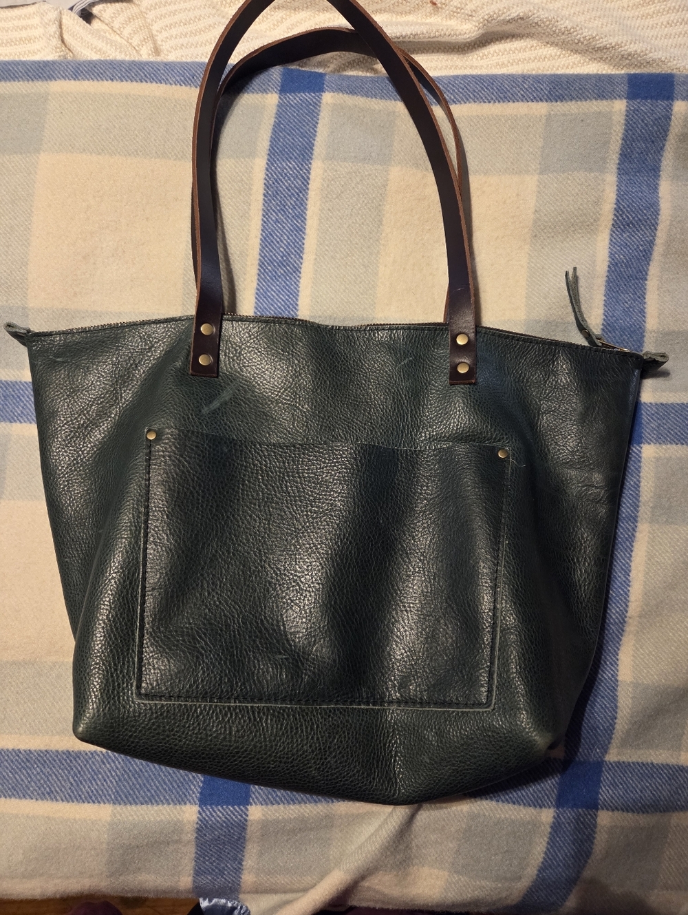 Portland Leather Goods Zipper Tote Lagoon